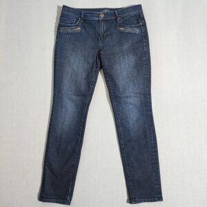 LOFT Ann Taylor Jeans women's size 28(30)/6 P indigo blue colour Modern Skinny